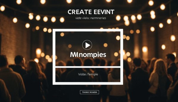 Craft unforgettable memories with an event video template